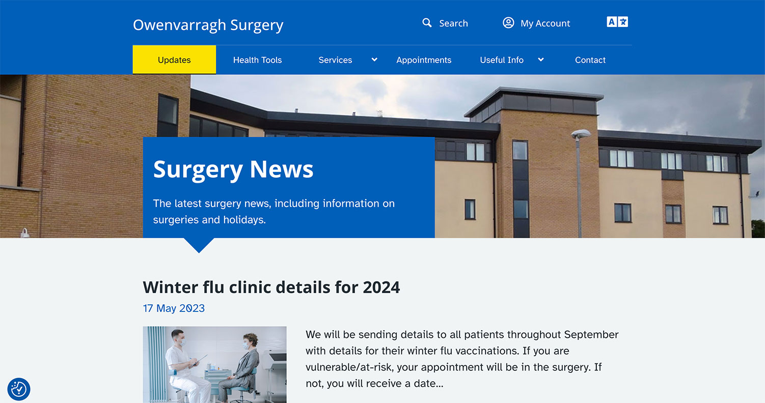 GP-Surgery-website-updates-news
